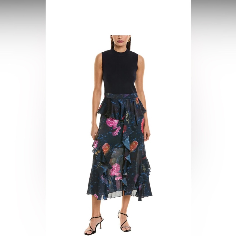 COPY - Ted Baker NWT knit bodice dress with ruffle details size US 2